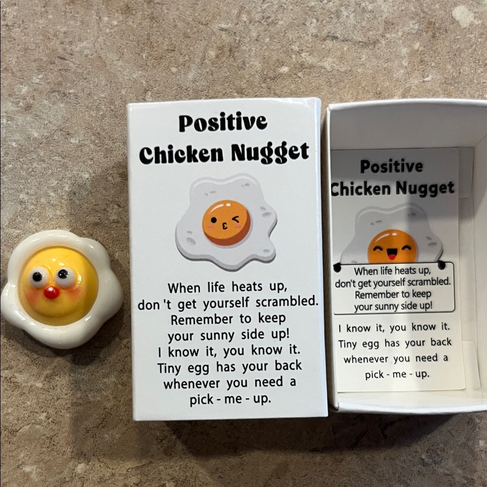 Funny Miniature Egg Positive Chicken Nugget Gag Funny Gift New in Box